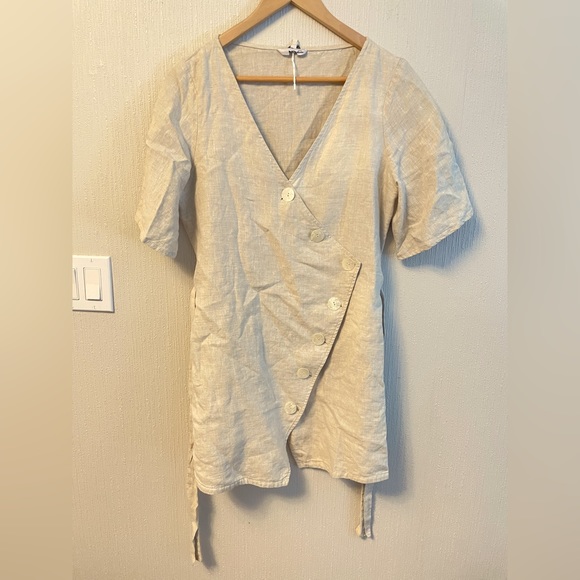 Linen Mini Dress - Picture 4 of 6